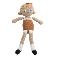 Sebra crochet doll, Camille