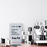 Design Letters Personal Porcelain cup/mug Black A-Z - L