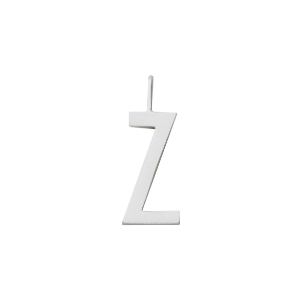 Design Letters Schmuckanhänger / Charm Archetyp-Anhänger 16mm Silber A-Z - Z