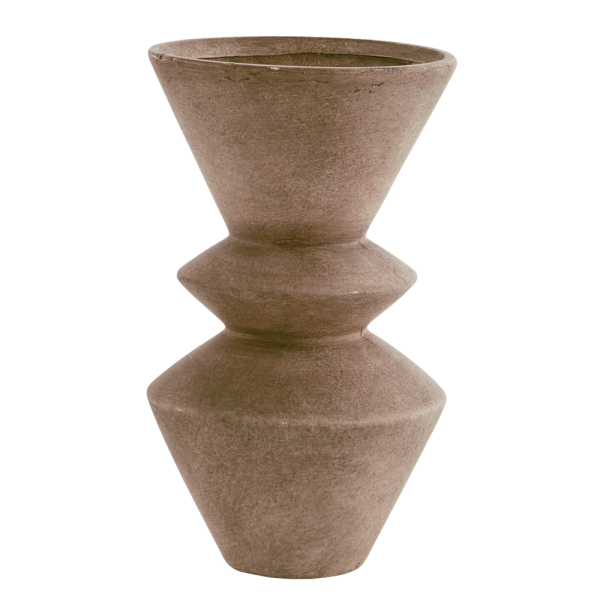 Madam Stoltz terracotta vase in terracotta washed