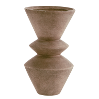 Madam Stoltz terracotta vase in terracotta washed