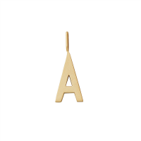 Design Letters Schmuckanhänger / Charm Archetyp-Anhänger 16mm Gold A-Z