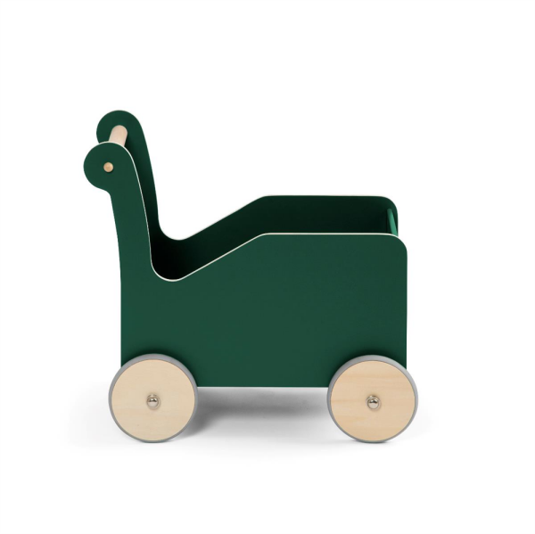 Sebra Lauflernwagen aus Holz, bottle green