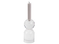 Present Time Candle Holder Crystal Art Large Ball Clear