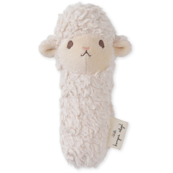 Konges Sløjd Petite hand rattle terry animals / Sheep / One Size