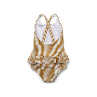LIEWOOD Amara Swimsuit Seersucker Y/D Stripe: Golden Caramel/White 80-86 (1-1 1/2Y)