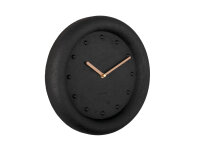 Present Time Karlsson Wall Clock Petra Polyresin Black...