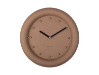Present Time Karlsson Wall Clock Petra Polyresin Terracotta Orange 30x3,3cm