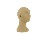 Present Time Statue Face Art Polyresin Sand Brown...