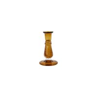 House Doctor candlestick Glee, Amber 16 cm