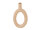 Present Time Vase Ring Oval Hoch Polyresin Sandbraun 16X5X3X5X31cm