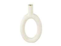 Present Time Vase Ring Oval High Polyresin Ivory 16X5X3X5X31cm