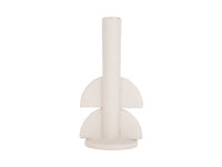 Present Time Candlestick Half Bubbles Polyresin Ivory