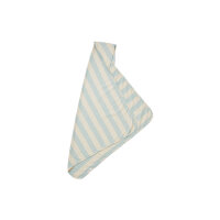 LIEWOOD Mie Hooded Towel Y/D Stripe: Sea blue/sandy One Size