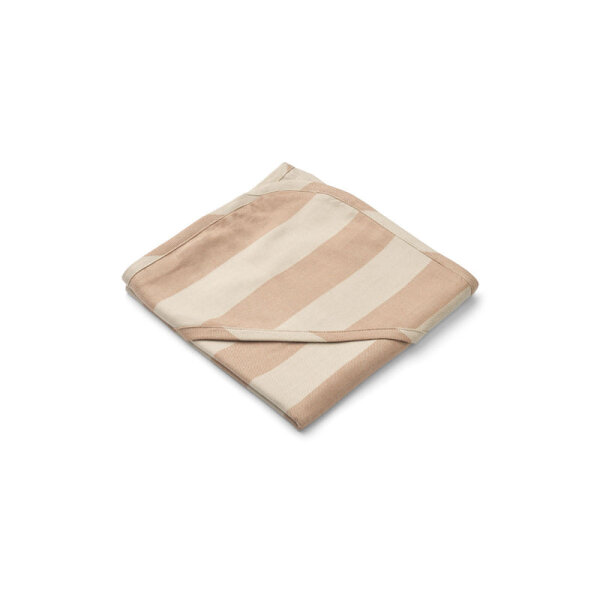 LIEWOOD Mie Hooded Towel Y/D Stripe: Pale tuscany/sandy One Size