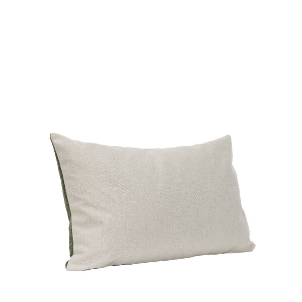 Pretty Bliss cushion with filling, cotton, Oeko-Tex, dark green / beige 50x80cm
