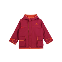 Finkid TUULIS EKO outer jacket with zipper beet red/fox