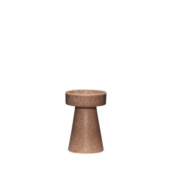 Hübsch Glade Kerzenhalter / Kerzenständer Alt rosa, Keramik, 9 x h13cm