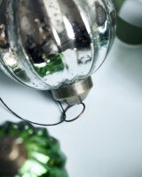 House Doctor Ornament / Christbaumanhänger / Dekoaufhänger, Shim, Silber, 10cm