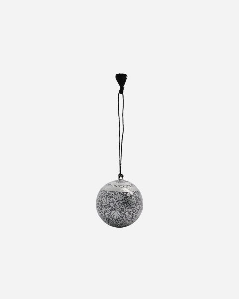 House Doctor Ornament / Christbaumanhänger / Dekoaufhänger, Mache, Silber, 5cm