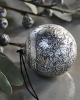 House Doctor Ornament, Mache, Silber, 5cm