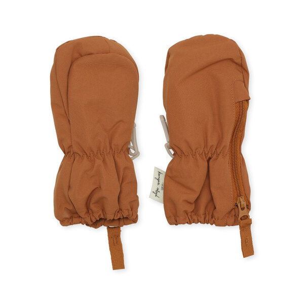 Konges Sløjd NOHR Baby Snow Mittens LEATHER BROWN 0-3M