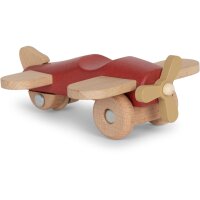 Konges Sløjd wooden airplane RED one size