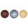 OYOY Yuka Bowl/Bowls, Set of 3, Dark Terracotta / Butter / Reactive Space, Ø11 x H5,5 cm