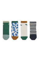 LIEWOOD Silas cotton socks 4-pack Paint stroke / Sandy