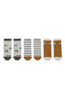 LIEWOOD Silas socks 3-pack Vehicles / Dove blue 19/21