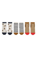LIEWOOD Silas socks 3-pack Leopard / Sandy