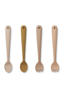 LIEWOOD Shea childrens cutlery fork and spoon 4-pack Rose...