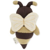 Konges Sl&oslash;jd Mini bee cuddly toy BROWN one size