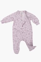 ENGEL one-piece pajamas with foot, GOTS, magnolia (printed)