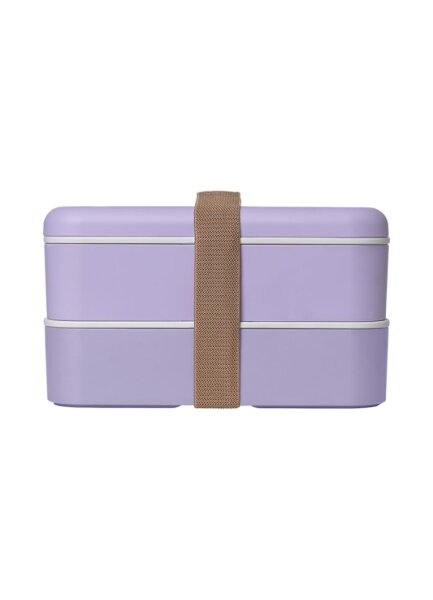 Fabelab Lunchbox - Paars - Organisch Plastic - Dubbele Laag