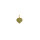 Design Letters enamel pendant heart - 18K gold plated - green