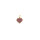 Design Letters enamel pendant heart - 18K gold plated - purple