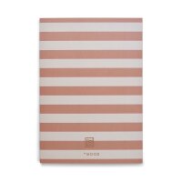 LIEWOOD Jae Notizbuch/Skizzenbuch medium Stripe Tuscany rose / Sandy ONE SIZE
