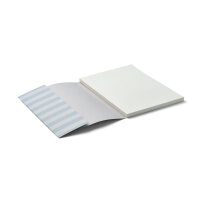 LIEWOOD Jae Notizbuch/Skizzenbuch medium Stripe Sea blue / Sandy ONE SIZE