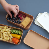 Fabelab Lunchbox - Karamel - Bio Plastic - Dubbele Laag