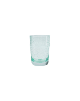 House Doctor Glas, Regen, Aqua, Set van 2 H: 10.5 cm, Ø: 7.5 cm