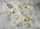 Madam Stoltz Osteraufhänger: Handbemaltes Ei aus Papiermache in Pfirsich, gelb, Salbei, anthrazit