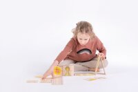 Just Blocks wooden building blocks "GAIA Mini" natural wood blocks for open play