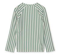 LIEWOOD Noah Long Sleeve Swim T-Shirt Printed Stripe Peppermint / Crisp white