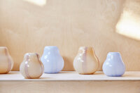 OYOY Kojo Vase - Small Lavender / White Ø19,5xH20cm
