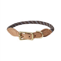 OYOY Perry Hundehalsband - Medium Choko &Oslash;0,8xL46cm
