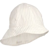 LIEWOOD Sunneva sun hat seersucker Y-D stripes Crisp white - Sandy 0-3 months