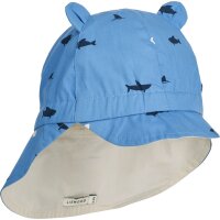 LIEWOOD Gorm Reversible Sun Hat Shark - Riverside 9-12 months