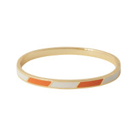 Design Letters Candy Series: Striped Bangle - 18K Gold...