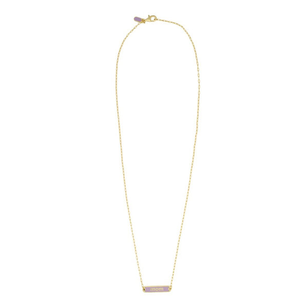Design Letters Halskette Candy Serie: VIP Halskette mit Anhänger - 18K vergoldet - LILAC BREEZE
